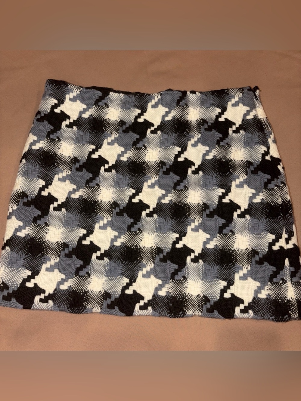 Wool  Houndstooth Skirt Plaid J Crew Fall Classic Old Money Preppy 8